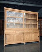 Teak Greeploze Buffetkast | Schoolkast | Winkelkast#2568, Niet ingevuld, Gebruikt, Met deur(en), 200 cm of meer