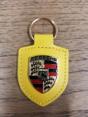 Porsche Sleutelhanger geel