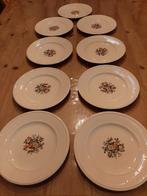 WEDGWOOD CONWAY - 9 GEBAK / DESSRT BORDJES - DIA 18 CM, Ophalen of Verzenden, Zo goed als nieuw, Bord(en), Wedgwood