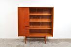 Vintage kast František Mezulanik book case teak jaren 60, Gebruikt, 100 tot 150 cm, 100 tot 150 cm, Ophalen of Verzenden