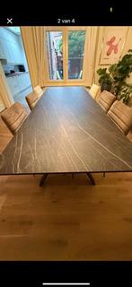 Eettafel keramiek, Huis en Inrichting, Tafels | Eettafels, Ophalen, 200 cm of meer, 50 tot 100 cm, Zo goed als nieuw
