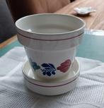 Boerenbont Cactuspotje met Schotel, Overige typen, Ophalen of Verzenden, Zo goed als nieuw, Aardewerk