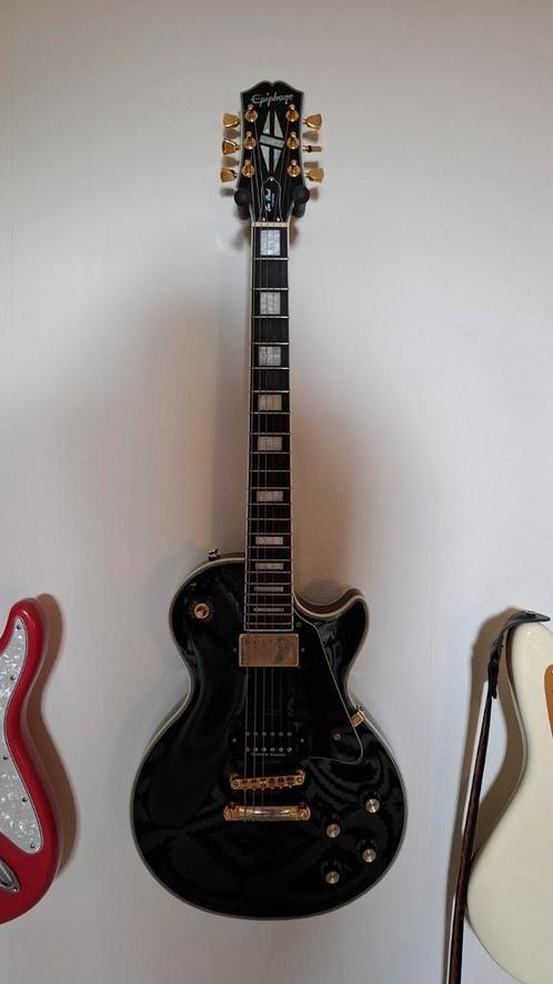 Epiphone Les Paul Custom met upgrades, Muziek en Instrumenten, Snaarinstrumenten | Gitaren | Elektrisch, Zo goed als nieuw, Epiphone