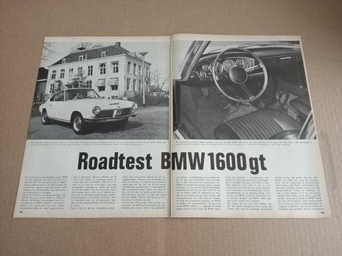 Test (uit oud tijdschrift) BMW 1600 GT (1963), Verzamelen, Automerken, Motoren en Formule 1, Gebruikt, Auto's, Verzenden