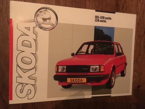 Skoda 105 - 120 - 130 -- 3 stuks, Boeken, Auto's | Folders en Tijdschriften, Nieuw, Ophalen of Verzenden