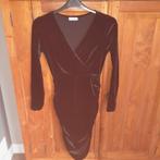 Zwart fluwelen kerst feest jurk velvet rimpel, Kleding | Dames, Jurken, Maat 38/40 (M), Eight paris, Zwart, Ophalen of Verzenden