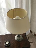 Lamp met kap van stof, Huis en Inrichting, Lampen | Tafellampen, Gebruikt, Klassiek, Ophalen of Verzenden, Metaal