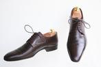 Superieure dark oak Santoni lace-ups in maat 8 F = maat 42, Kleding | Heren, Schoenen, Bruin, Ophalen of Verzenden, Zo goed als nieuw
