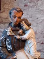 Prachtig oud heiligenbeeld Antonius, Antiek en Kunst, Ophalen of Verzenden