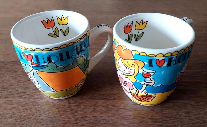 Blond Amsterdam Ik hou van Holland Mokjes, Huis en Inrichting, Keuken | Keukenbenodigdheden, Zo goed als nieuw, Ophalen of Verzenden