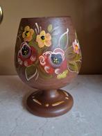 Vintage handgeschilderd houten gobelet, Antiek en Kunst, Ophalen of Verzenden