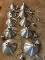 10 stuks aluminium hanglampen, Ophalen of Verzenden, Zo goed als nieuw