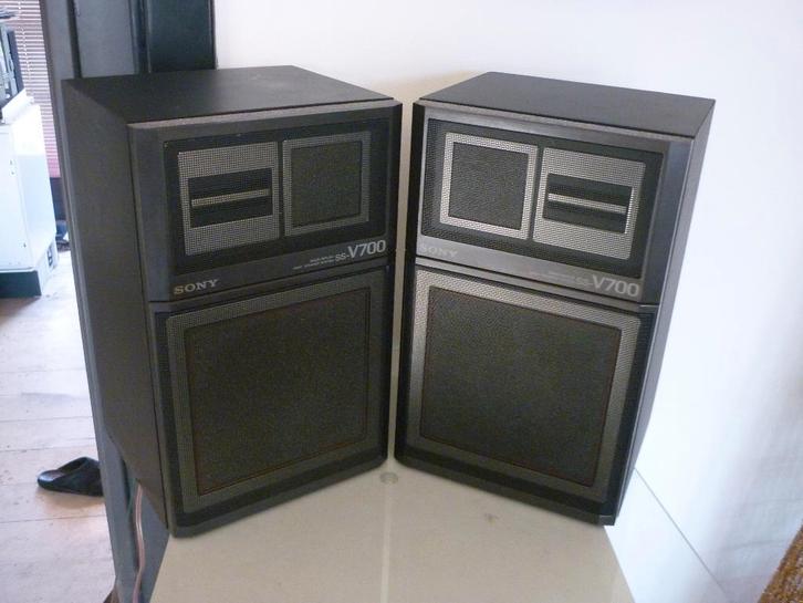 Sony SS-V700 set boxen speakers luidspreker vintage 1985, Audio, Tv en Foto, Luidsprekers, Gebruikt, Overige typen, 60 tot 120 watt