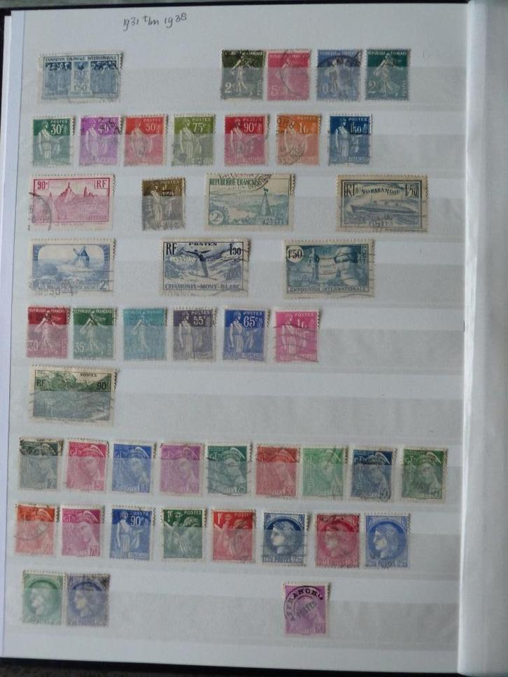 Frankrijk - 1931 t/m 1938- gestempeld, Postzegels en Munten, Postzegels | Europa | Frankrijk, Gestempeld, Ophalen of Verzenden
