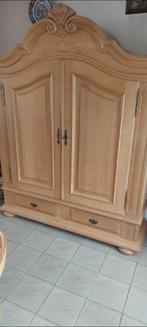 Blank eiken koofkast, Ophalen, Eikenhout, Zo goed als nieuw, 25 tot 50 cm