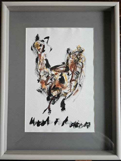 Anton Heyboer - De Oerkip ingekaderd, Antiek en Kunst, Kunst | Schilderijen | Modern, Ophalen of Verzenden
