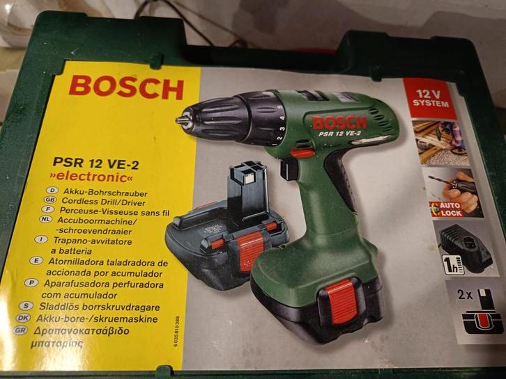 Bosch PSR 12 VE-2 Accuboormachine geen accu's, Doe-het-zelf en Verbouw, Gereedschap | Boormachines, Gebruikt, Boor- en Schroefmachine