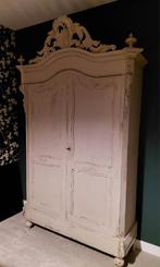 Antieke eikenhouten linnenkast, Huis en Inrichting, Kasten | Kledingkasten, Ophalen of Verzenden