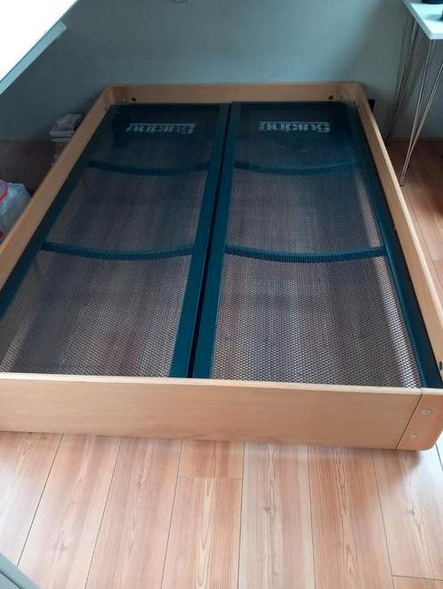 Auping Auronde bed 140x200, Huis en Inrichting, Slaapkamer | Bedden, Zo goed als nieuw, Tweepersoons, 140 cm, Hout, Wit, Ophalen
