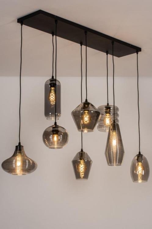 146cm hanglamp bar tafel eettafel keuken vide rookglas lamp, Huis en Inrichting, Lampen | Hanglampen, Nieuw, Minder dan 50 cm