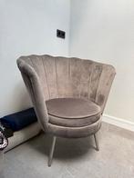 Retro fauteuil - grijze stof, Huis en Inrichting, Ophalen, Minder dan 75 cm, Zo goed als nieuw, Stof