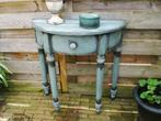 Brocante Sidetable, 25 tot 50 cm, Brocant, Zo goed als nieuw, Overige houtsoorten