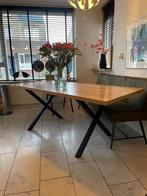 Eettafel eikenhout, Huis en Inrichting, Tafels | Eettafels, Ophalen, Eikenhout, 50 tot 100 cm, Zo goed als nieuw