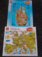 2x Gerold Como 1000 puzzel NIEUW wereldkaart, Neuschwanstein, Ophalen of Verzenden, 500 t/m 1500 stukjes, Nieuw, Legpuzzel