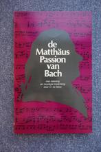 O. de Moor. De Matthäus Passion van Bach, Boeken, Algemeen, Ophalen of Verzenden, Zo goed als nieuw