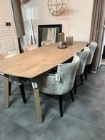 6 Velvet Eetkamerstoelen - Showroommodel, Huis en Inrichting, Tafels | Eettafels, Ophalen, Overige materialen, Hotel chiq, modern landelijk, klassiek