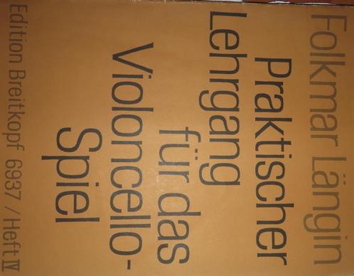 Bladmuziek Folkmar Längin deel 4, Muziek en Instrumenten, Bladmuziek, Gebruikt, Les of Cursus, Klassiek, Cello, Ophalen