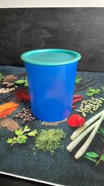 2liter, blauwe Tupperware pot met deksel, Ophalen of Verzenden, Zo goed als nieuw, Beker of Kan