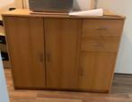 Houten kast met lades en deuren, Ophalen, 100 tot 150 cm, Zo goed als nieuw, Met lade(s)