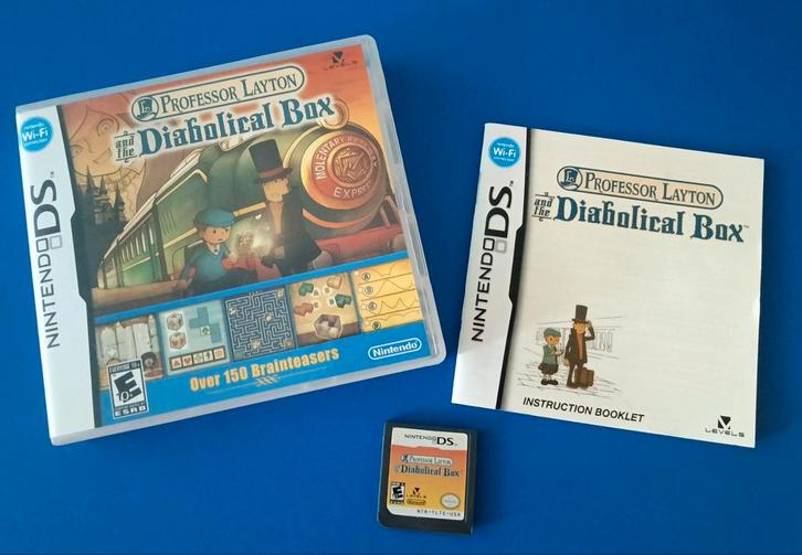 Professor Layton Diabolical Box DS Compleet, Spelcomputers en Games, Games | Nintendo DS, Gebruikt, Puzzel en Educatief, 1 speler