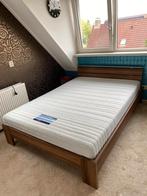 2 persoons bed 140 x 200 incl matras, Huis en Inrichting, Ophalen, Bruin, Tweepersoons, 140 cm