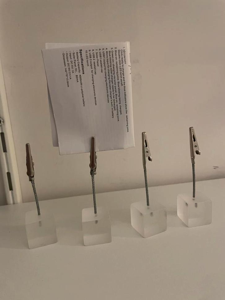 Memohouders - Set van 4, Huis en Inrichting, Woonaccessoires | Overige, Zo goed als nieuw, Ophalen of Verzenden