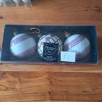 Gedecoreerde glazen kerstballen dia 8 cm, Diversen, Kerst, Ophalen of Verzenden