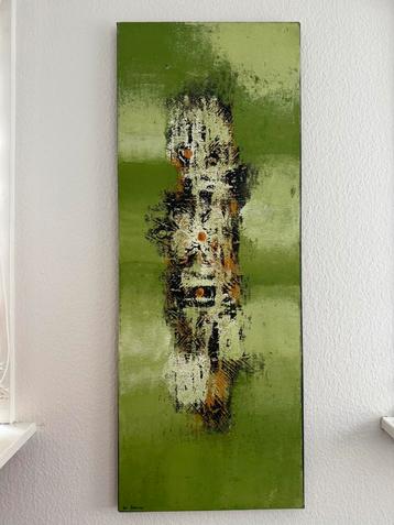 Een stijlvol schilderij in rustgevende kleuren beschikbaar voor biedingen