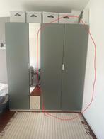 Ikea PAX kledingkast - Wit / Grijs groen - Rechter deel, Huis en Inrichting, Ophalen, Gebruikt, 200 cm of meer, 50 tot 100 cm