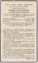 zr. Johanna Maria Jongerius 1872 Utrecht + 1952 Moergestel, Verzamelen, Verzenden