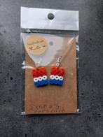 Strijkkralen Oorbellen - Nederlandse Vlag, Ophalen of Verzenden, Nieuw