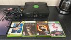 Xbox spel computer, Spelcomputers en Games, Spelcomputers | Xbox Original, Ophalen, Gebruikt, Met 1 controller, Met games