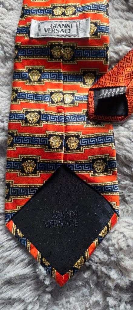 Gianni Versace Stropdas - Vintage Design, Kleding | Heren, Stropdassen, Zo goed als nieuw, Met patroon, Rood, Ophalen of Verzenden