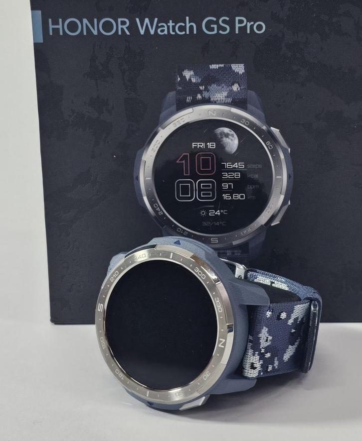 Honor Watch GS Pro Zilver (Blauw) | Retourdeal, Sieraden, Tassen en Uiterlijk, Smartwatches, Zo goed als nieuw, Android, Blauw