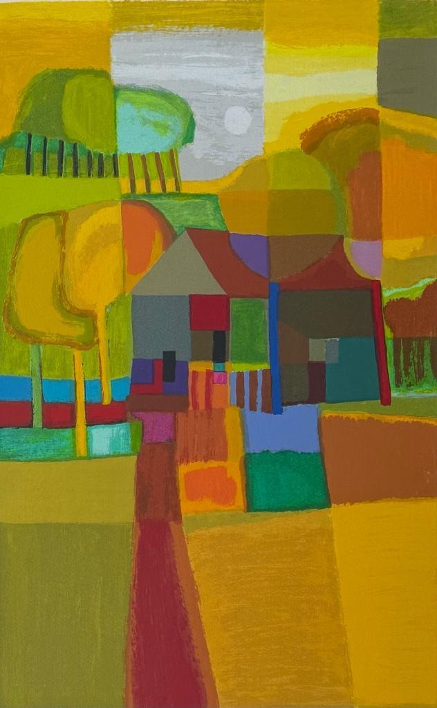 Ton Schulten | kleurenzeefdruk | 'Zonovergoten I' | 1999, Antiek en Kunst, Kunst | Litho's en Zeefdrukken, Ophalen