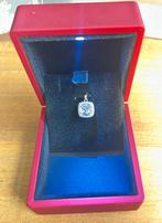 Diamanten & Topaas Hanger in 18K Goud, Ophalen, Blauw, Zo goed als nieuw, Met edelsteen