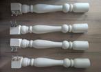 4x Tafelpoten - Hout - Wit, Ophalen, Tafelpoot, Minder dan 50 cm, Gebruikt