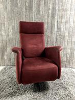 Montel stoffen Relaxfauteuil, Gebruikt, Verzenden, Stoffen sta op stoel, Rood