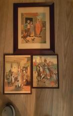 3 antieke prenten SINT-NICOLAAS, Antiek en Kunst, Ophalen of Verzenden