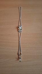 Zilveren armband met bloem en parel, Ophalen of Verzenden, Zo goed als nieuw, Met bedels of kralen, Zilver